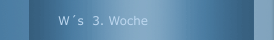 W&acute;s  3. Woche